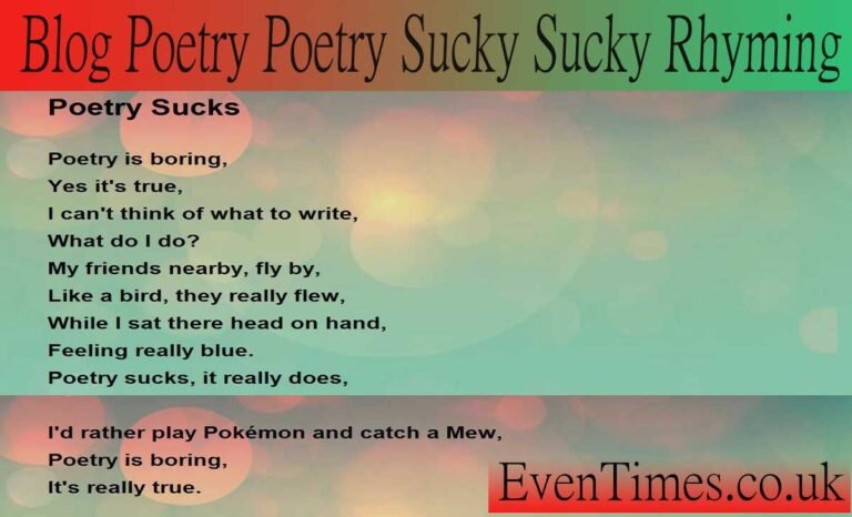 Blog Poetry Poetry Sucky Sucky Rhyming and Why We Secretly Love It