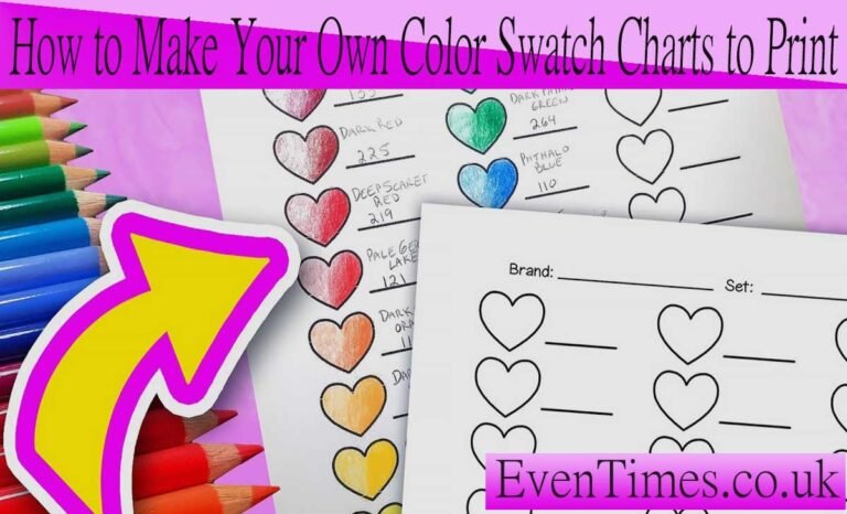how to make your own color swatch charts to print