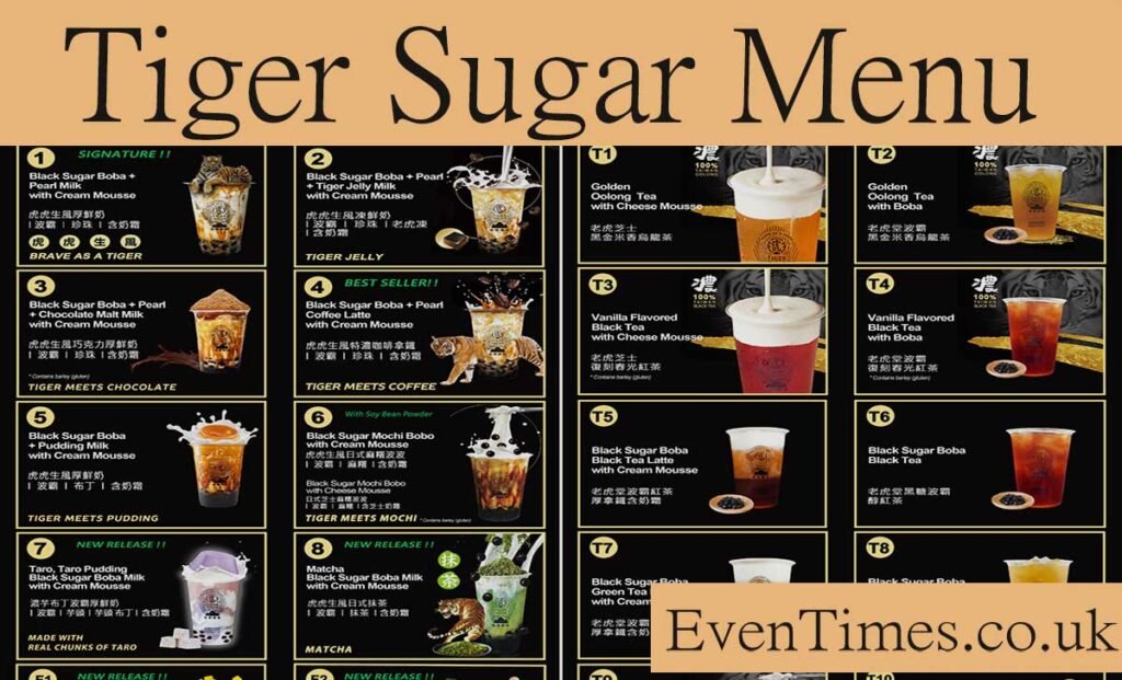 The Ultimate Guide to the Tiger Sugar Menu