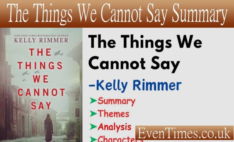The Things We Cannot Say Summary: A Powerful WWII Story