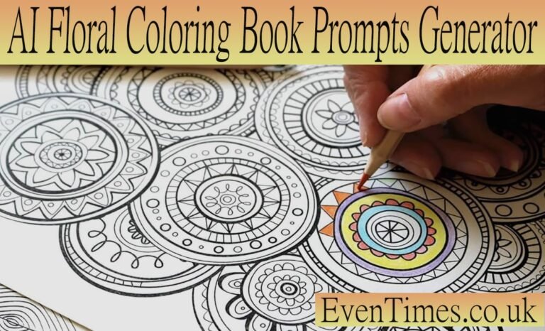 AI Floral Coloring Book Prompts Generator: Complete Guide