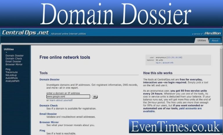 Domain Dossier: Your Complete Guide to Domain Intelligence