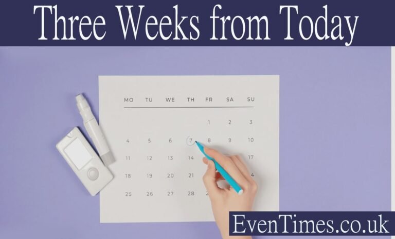 What's Happening Three Weeks From Today?