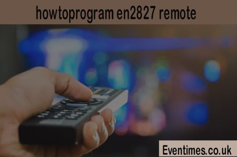 How to Program an EN2827 Remote Control