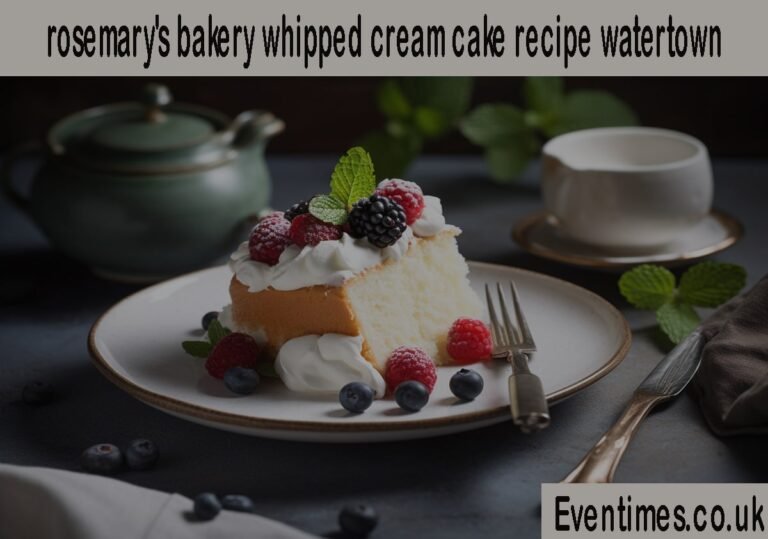 The Secret Behind Rosemary's Bakery Whipped Cream Cake recipe in Watertown