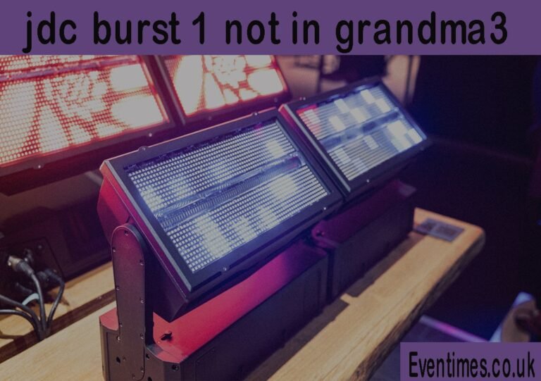 JDC Burst 1 Not in grandMA3: A Simple Guide